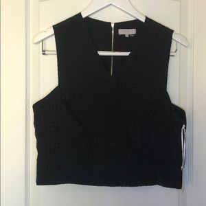 BNWT!!! Black, checkered, all black crop top!